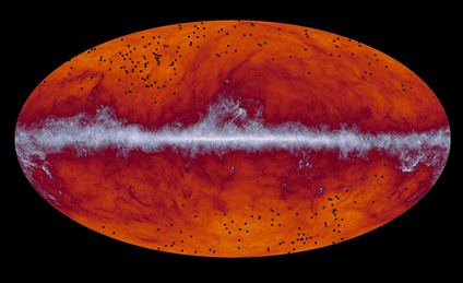 mapa global do céu realizado pelo Planck