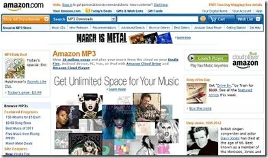 amazon mp3 tienda virtual de musica