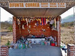 Shrine for some people who died of dehydration that are all over Argentina.