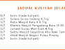 Jadual Kuliah Ustaz Azhar Idrus: Julai 2013