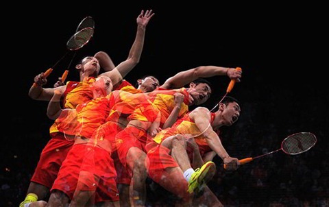 this-multiple-exposure-captures-chinas-biao-chai-during-an-intense-return-during-the-mens-doubles-badminton-quarter-final