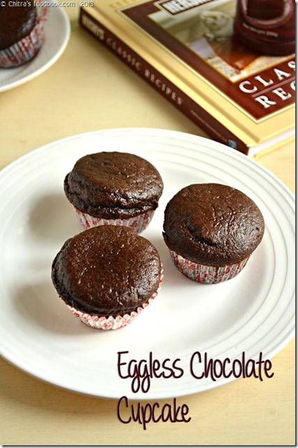 Chocolate cupcake eggless