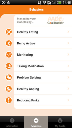 AADE Diabetes Goal Tracker