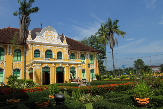 The Chao Phraya Abhaibhubate Hospital - a beautiful colonial building in Prachin Buri, Thailand