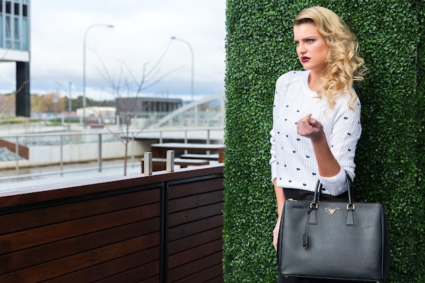 Brodie wears Staple the Label Close Call midi dress $119.00 and Queen of Hearts knit $69.95, both from Mussen. Bag model's own. NE7A3187.jpg