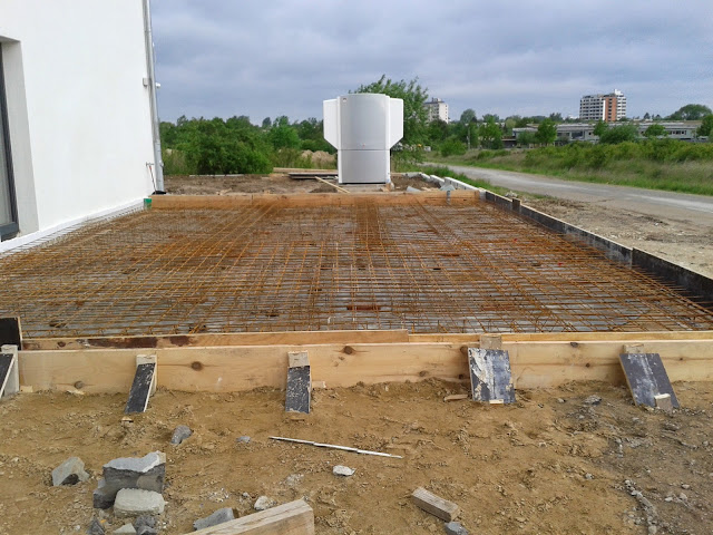 Unser Bautagebuch: Verschalung und Bewehrung Bodenplatte Garage