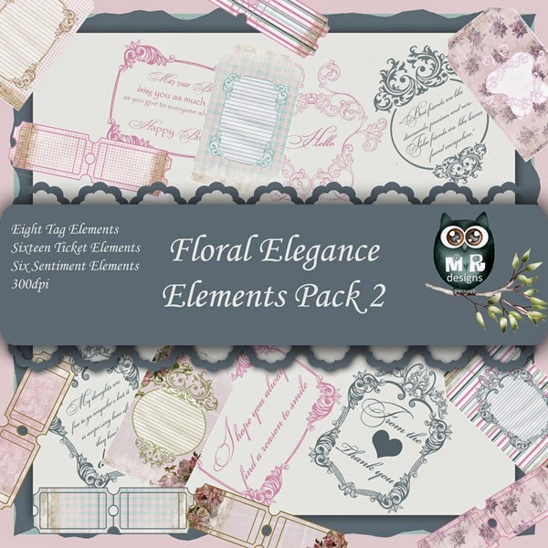 Floral Elegance Elements Front Sheet Pack 2