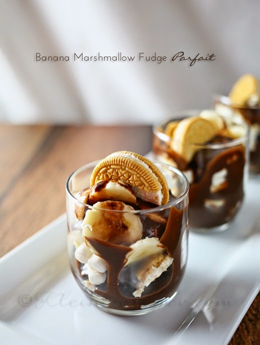 Banana-Marshmallow-Fudge-Parfait
