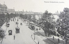 vintage postcards england thames embankment