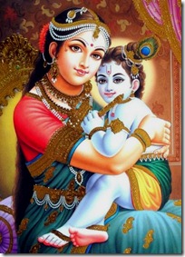Mother Yashoda and Krishna