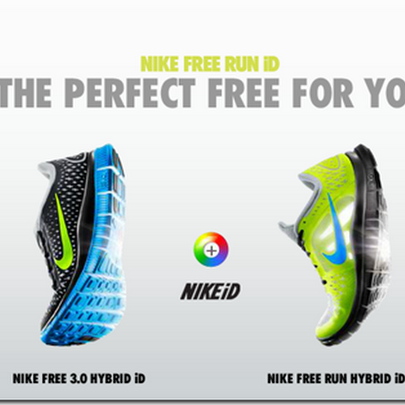 Personaliza tus Zapatillas Nike Free Run iD por $130 dolares