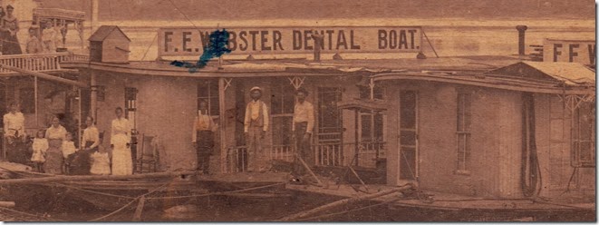 Webster Dental & Photo Boats 1896-1902 at Lake Charles, Louisiana