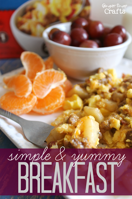 Simple & Yummy Breakfast Idea at GingerSnapCrafts.com #pmedia #breakfastdelight #sponsored