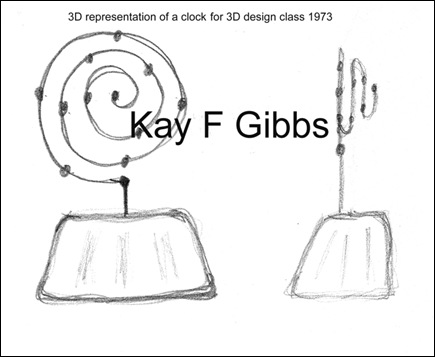 3D design of clock 1973