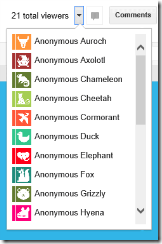 Tec: Google Doc’s Anonymous Animals