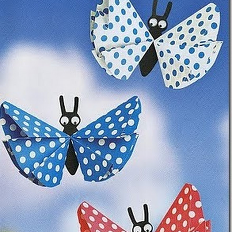 Mariposas , papiroflexia fácil para niños