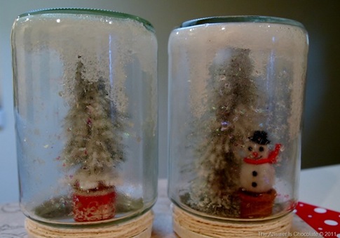 Snowman and Flocked Tree Jars[8]