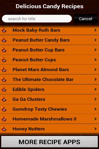 Delicious Candy Recipes Screen 2