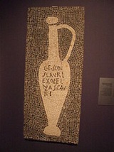 Mosaico de  Pompeya - Vasija para garum