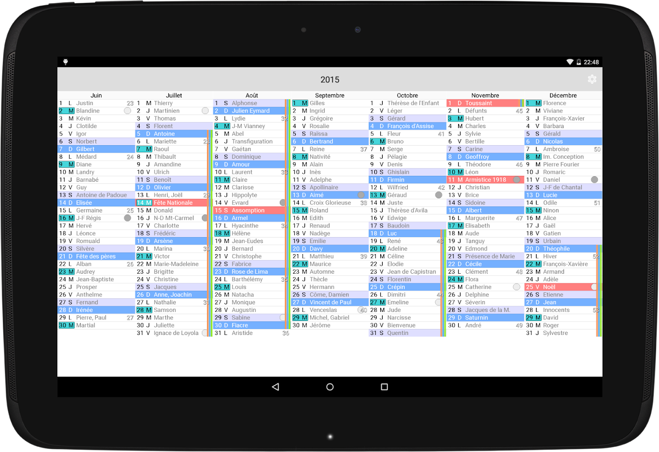 Le Calendrier - Android Apps on Google Play