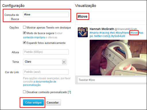 Crie widgets para o seu blog e mostre tudo o que rola no Twitter - Visual Dicas