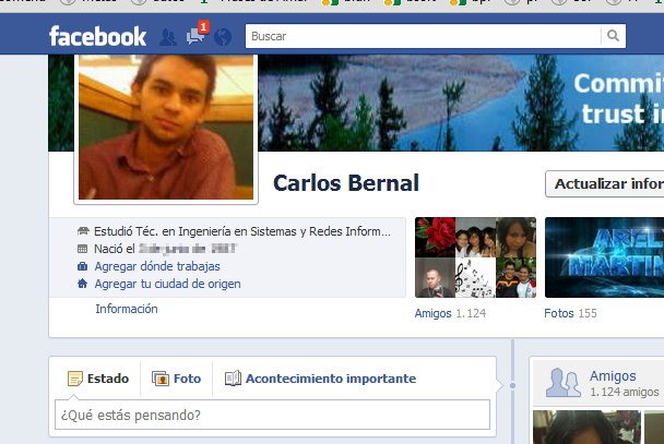 fecha de nacimiento en Facebook