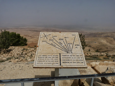 Obiective turistice Iordania: Harta de la Nebo