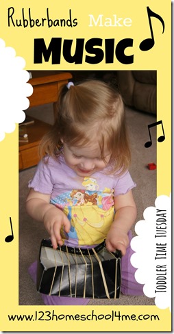 Toddler Activity making music with Rubberbands. This is a great extension activity for toddlers with older siblings studying Medieval Times in homeschool Social Studies. Toddler Activity making music with Rubberbands. This is a great extension activity for toddlers with older siblings studying Medieval Times in homeschool Social Studies.