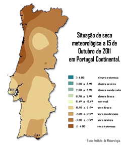 Portugal Continental Seca Outubro 2011