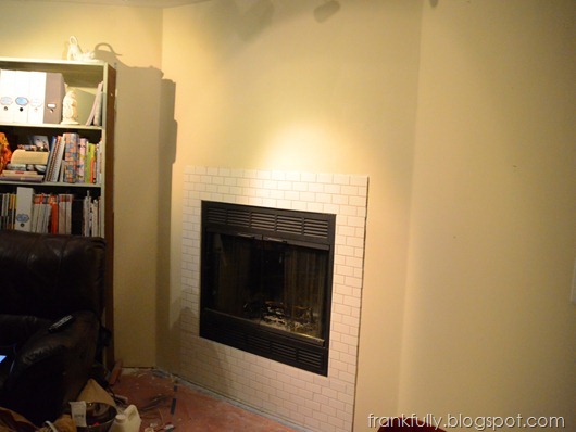 fireplace wall painted