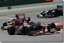 Le due Toro Rosso nel gran premio del Belgio 2012