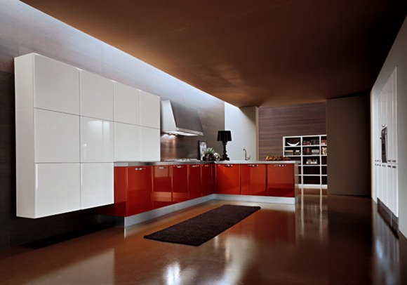 Diseños de cocinas modernas de color rojo - iDecorar Diseños de cocinas modernas de color rojo - iDecorar