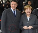 Berlino-Matteo-Renzi e Angela Merkel