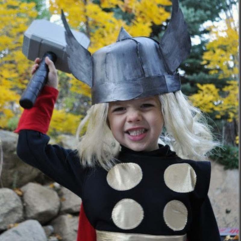 Disfraz casero de Thor para niño