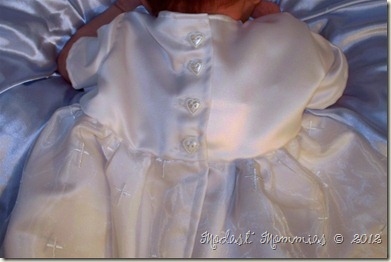 Edwards Baptism Gown by Mommy - buttons