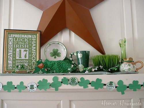 St Pats Mantle with printable
