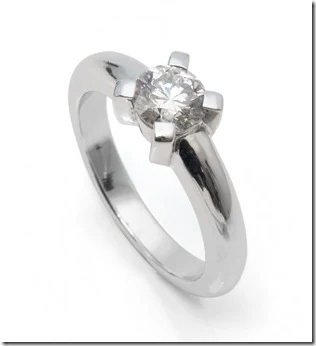 anillos para matrimonio con diamante de oro blanco imagenes