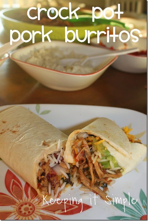 Crock Pot Pork Burritos #SuccessRice #ad