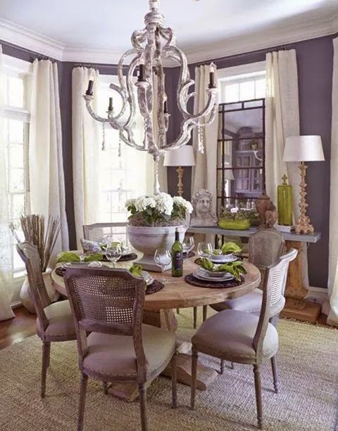 Stylish Magazine: Purple Dinning room inspiration furniture