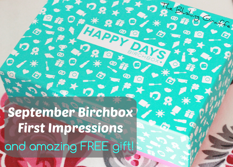 september birchbox first impression review the blushing giraffe