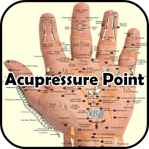 How can you get a free chart of acupressure points for the hands and feet?