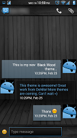 Black Wood Blue CM11 Theme APK Screenshot #7