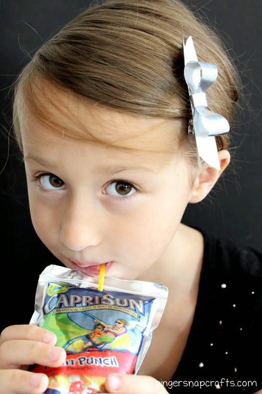 using capri sun wrappers in crafts