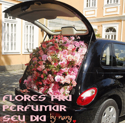 Resultado de imagem para um carro cheio de flores