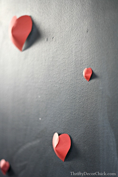 puffy paper hearts