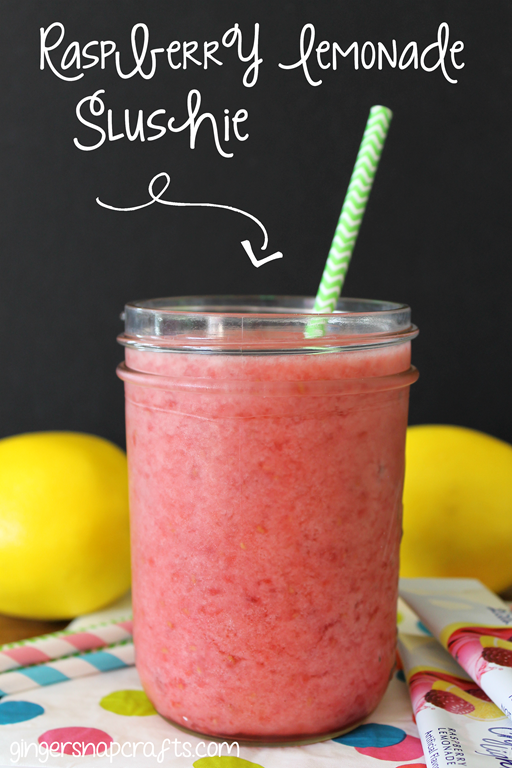 Raspberry Lemonade Slushie at GingerSnapCrafts.com #cbias #shop #recipe #slushie