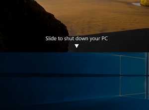 Hướng dẫn kích hoạt Slide to shutdown trên Windows 10 PC