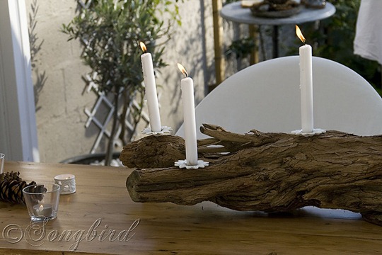 Tree Trunk Candle Stick 2