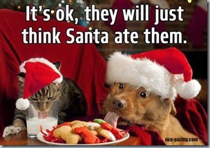 just think santa ate them