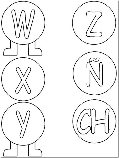 alfabeto gusanito (v) 1